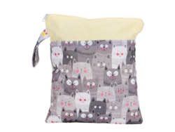 Bolso Cambiador Con Doble Cremallera Para Bebé, Para Guardar Ropa Mojada Y Seca, Con Estampados De Dibujos Animados.