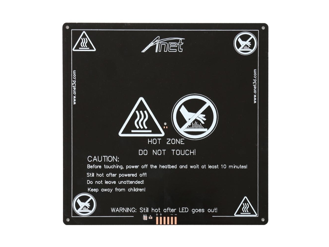 Placa Calefactada 12v 120w Para Impresora 3d, Plataforma De Calor Con Cable, Accesorio De Impresora 3d