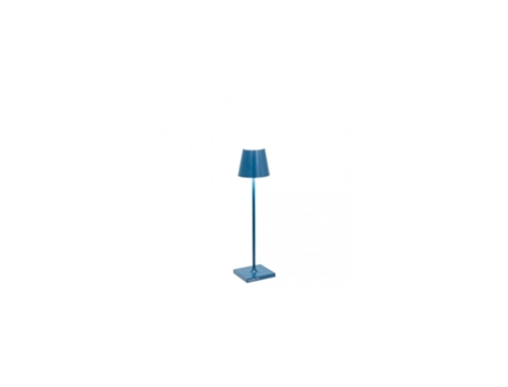 Lámpara de Mesa Poldina Pro Micro Capri Azul LED Recargable y Regulable ZAFFERANO