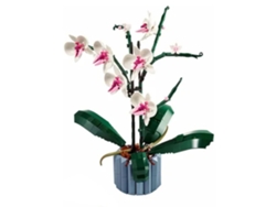 Ats-set De Bloques De Orquídea 608 Piezas Decoración Hogar Educatsivo Construcción Plástico Verde