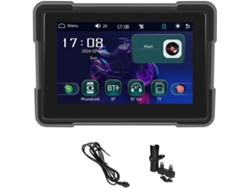 Cámara Para Motocicleta De 5 Pulgadas Sin Carplay Ni Android Auto, Reproductor Inteligente Portátil, Pantalla Dvr Resistente Al Agua.