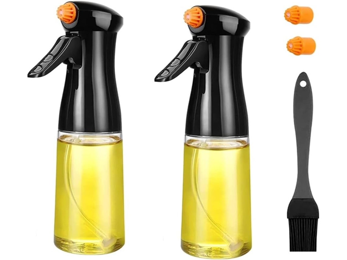 Pulverizador de aceite de oliva para cocinar, boquilla giratoria, dispensador de aceite de oliva para botellas de 230 ml Co Gokoco