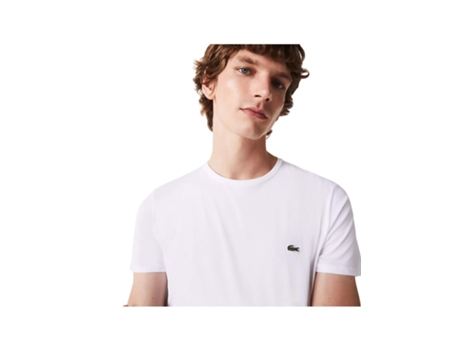 Camiseta LACOSTE (S - Blanco)