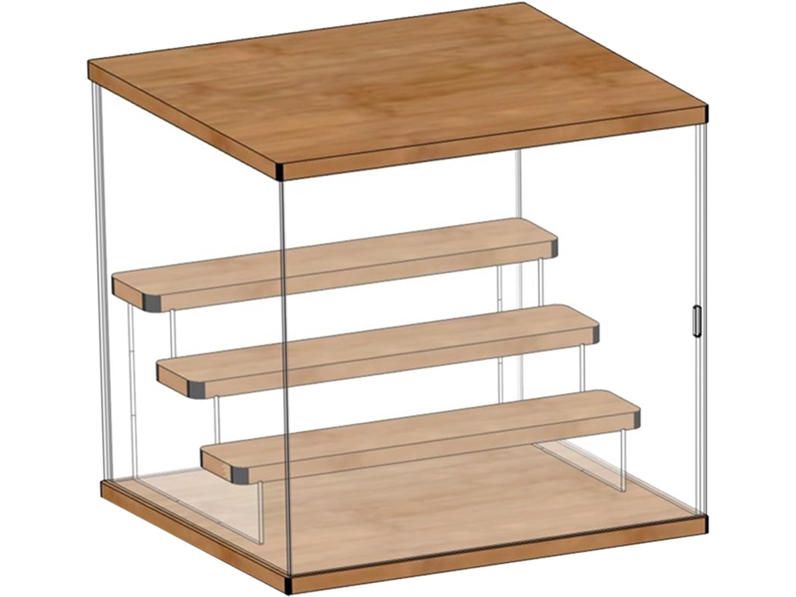 Vitrina de acrílico con figuras y puerta transparente - SFUSHOS