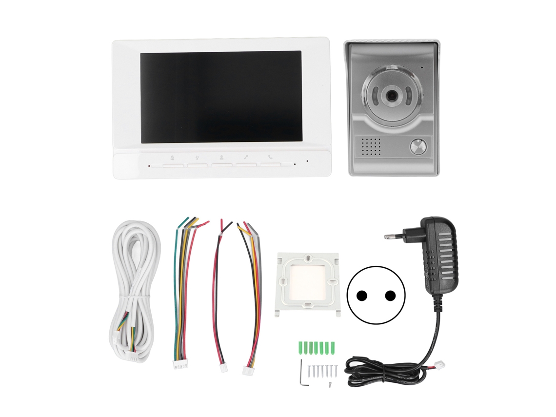 Sistema de videoportero impermeable IP55 con visión nocturna para hoteles y hogares.