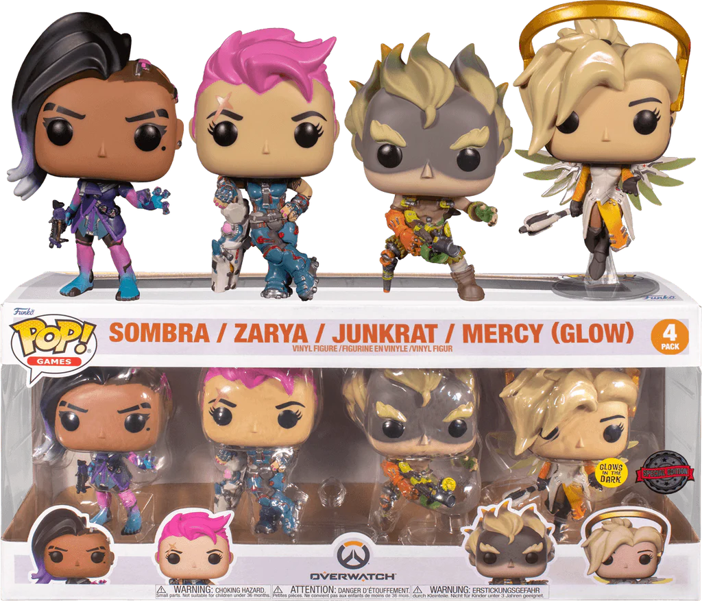 Set 4 Figuras FUNKO Pop! Games: Overwatch