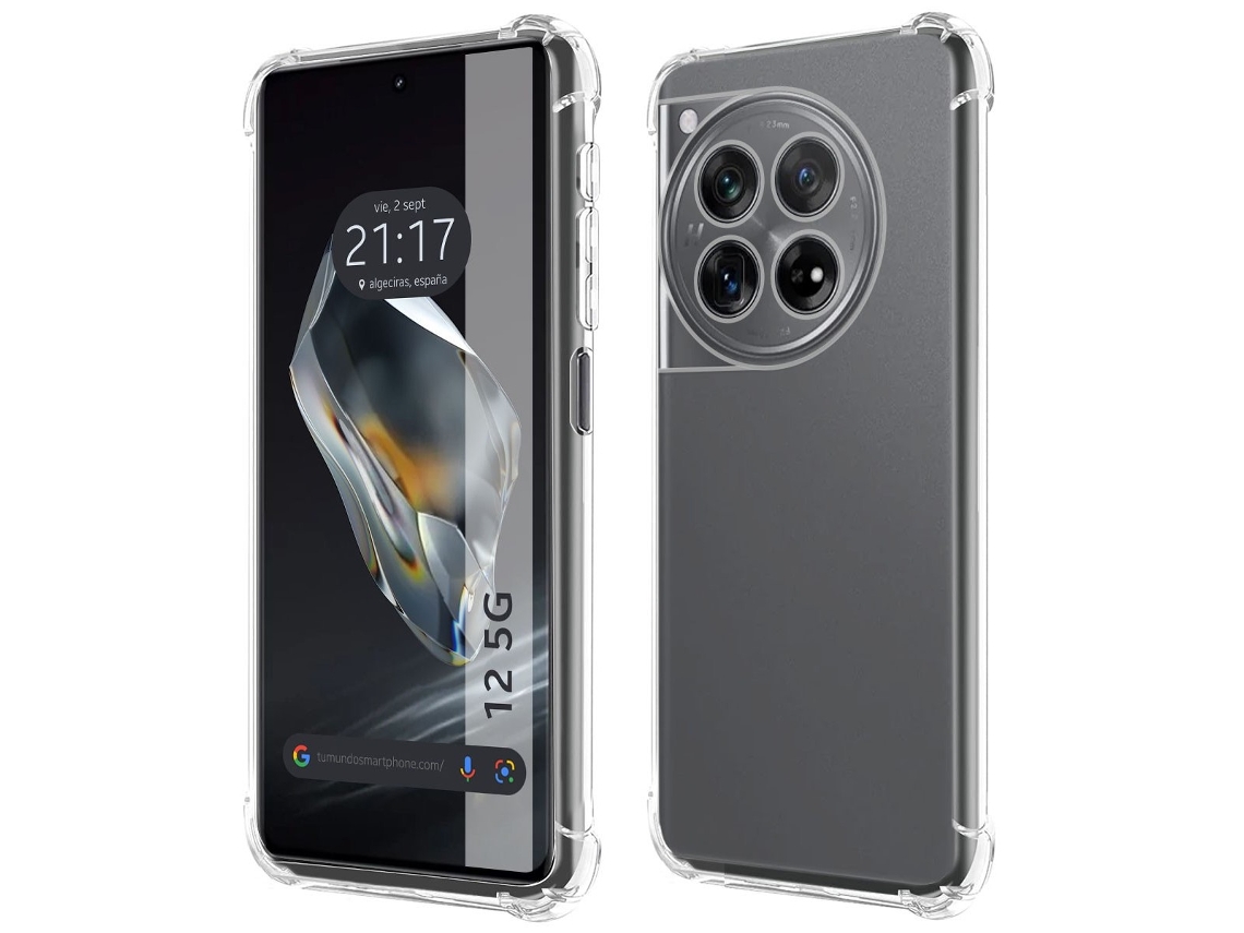 Funda para Oneplus 12 5G TUMUNDOSMARTPHONE Silicona Transparente