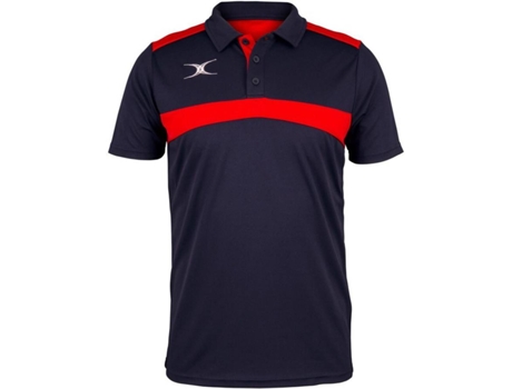Polo para Hombre GILBERT Photon Azul, Rojo para Rugby (2XL)