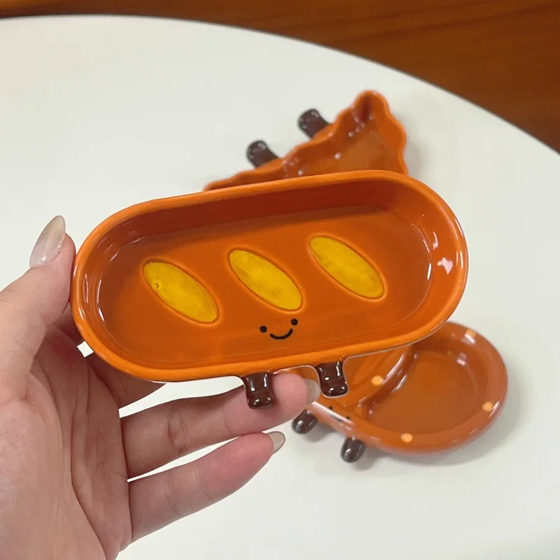 (estilo B) Salsera De Cerámica Creativa Y Bonita Con Forma De Pan Para Uso Doméstico.