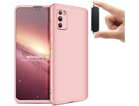 Carcasa y Soporte Samsung A41 Slim armor 360º Rosa