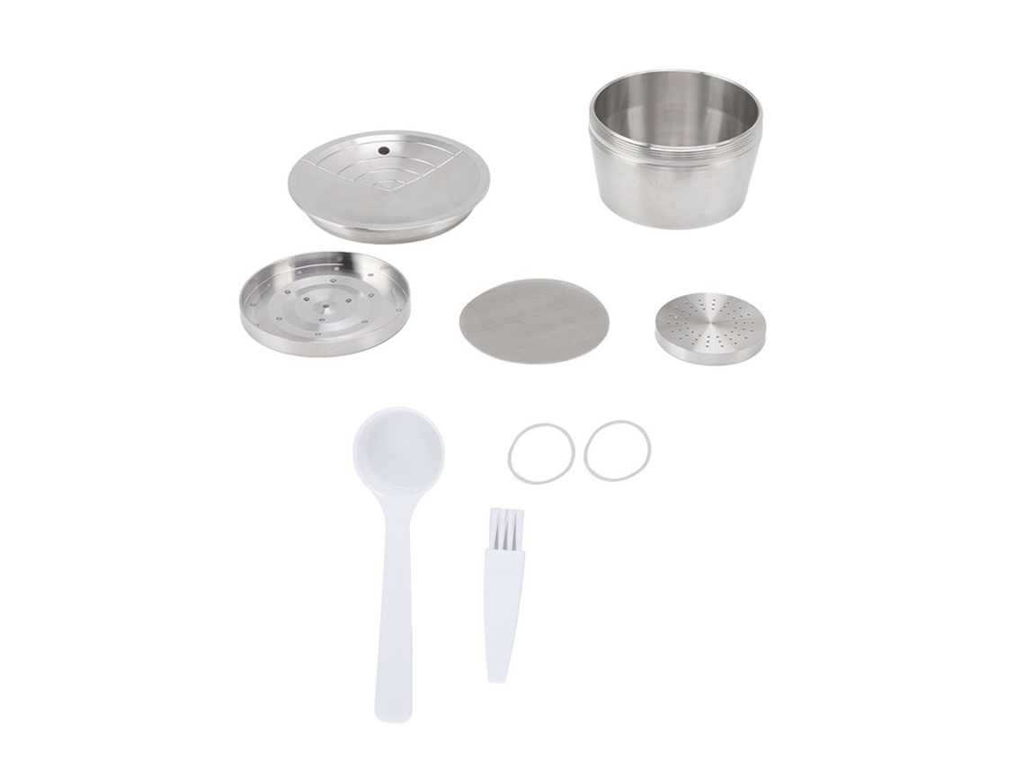 Kit De Cápsulas De Café Reutilizables De Acero Inoxidable Con Filtro, Cepillo, Cuchara Y Prensa Para Edg Dg325 Dolce Gusto