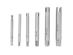 Extractor de brocas rotas, 6 piezas, acero HSS | SIN MARCA