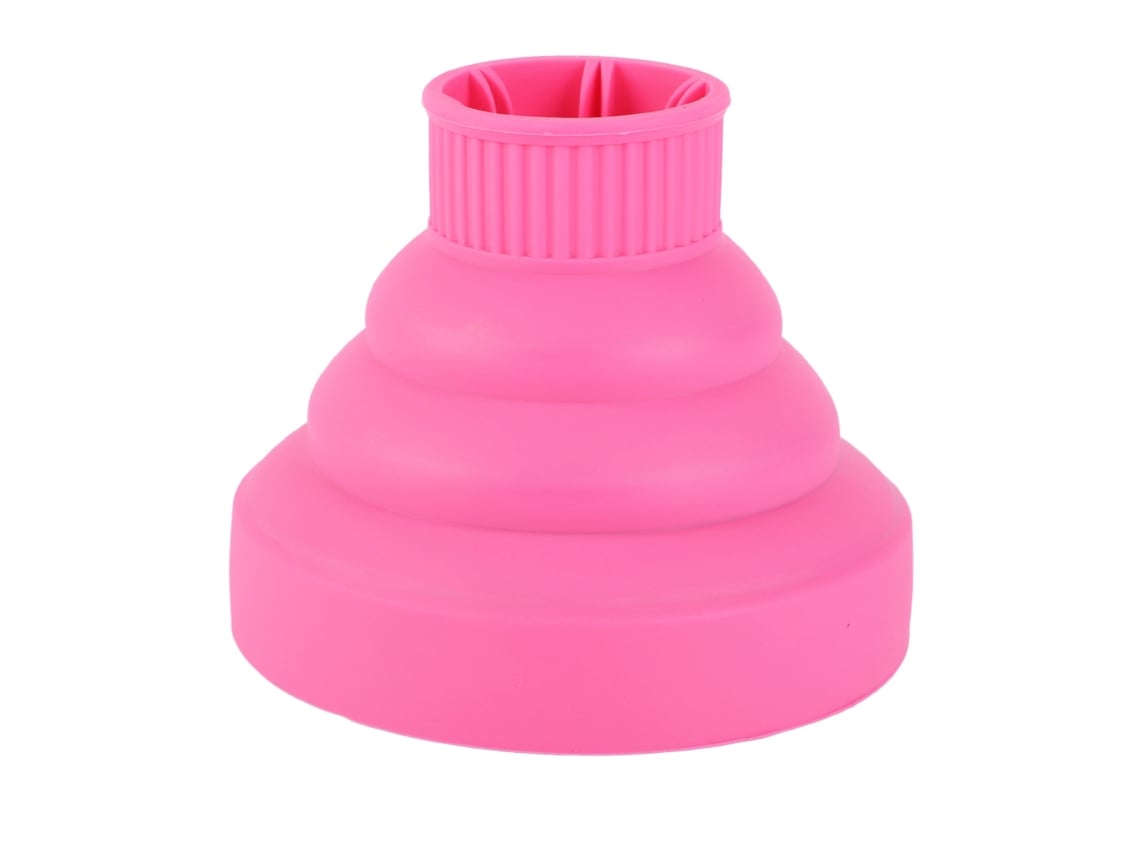 Difusor Para Secador De Pelo Silicona Ligero Plegable Portátil Para Cabello Rizado Hogar Salón Rojo Rosa