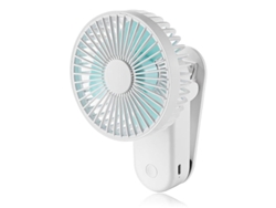 Ventilador Usb Portátil Con Clip Magnético Para Cochecito, Oficina Y Camping - Blanco Emo