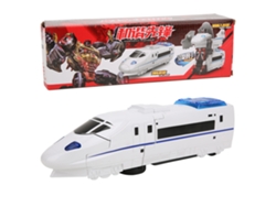 Dan26-juguete Educativo De Tren Con Ruedas Universales Transformable Simulación Niños Blanco Modelo De Tren