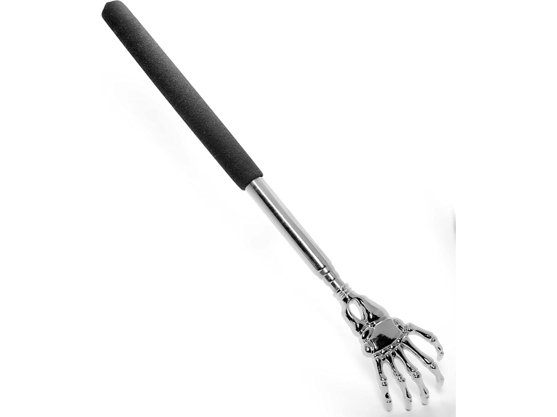 Rascador de espalda telescópico 1x Rascador de espalda y cabeza extensible Hasta 58cm Masaje de espalda Negro