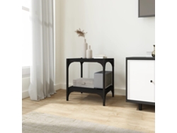 Estantería/Mueble de TV 40X33X41 Cm Derivados de Madera y Acero Negro