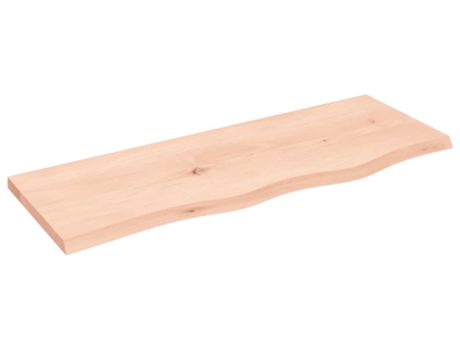 VIDAXL Encimera de baño madera maciza sin tratar 80x30x2 cm