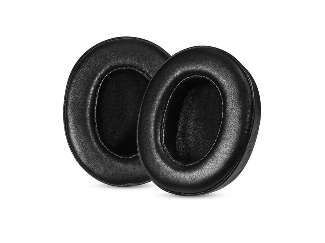 Almohadillas de cuero Szsmart para Huawei Freebuds Studio, color negro, cómodas