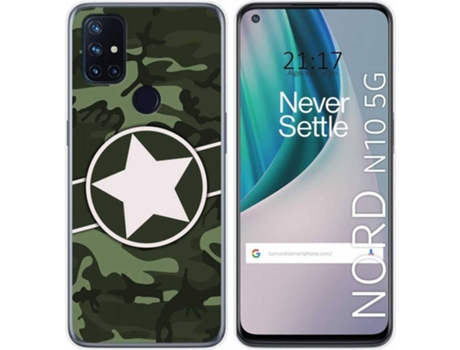 Carcasa OnePlus Nord N10 5G TUMUNDOSMARTPHONE Camuflaje 01 Multicolor