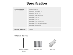 Lápiz Óptico Huion 8192 Sin Batería Con Niveles De Presión Para Tablas Gráficas