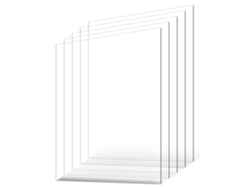 Juego de 5 placas transparentes para mascotas 610x914mm 1mm Tekmaquinas