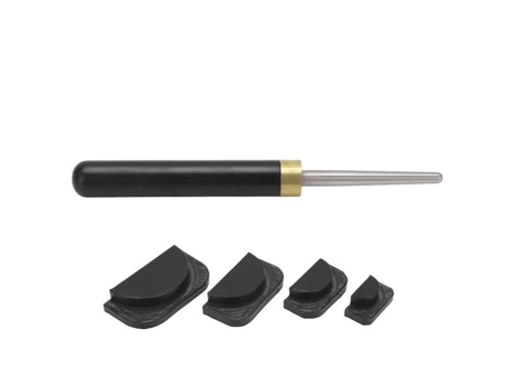 Saxofón Sound Hole Pad Sax Kit de herramientas de reparación Tone Hole Pads Dent Lapping Bar