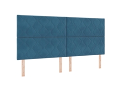 Maison Exclusive - Cabecero Led Azul Oscuro 200 Cm Terciopelo