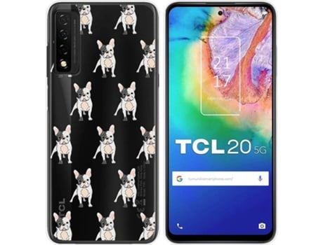 Carcasa TCL 20 5G TUMUNDOSMARTPHONE Dibujos Transparente Perros 12 Multicolor