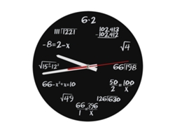 Reloj De Pared Acrílico Con Diseño Matemático Moderno, Accesorio De Decoración Para El Hogar/oficina.