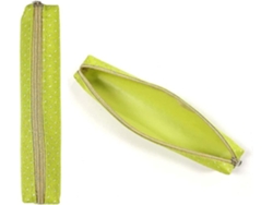 Estuche para lápices color caramelo, 1 pieza Oxford portátil y sencillo, con una bonita punta blanca.