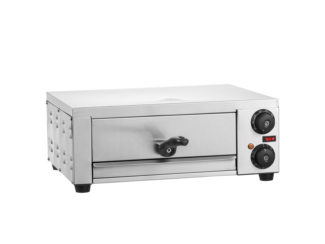 Horno de pizza eléctrico de encimera Succebuy de 30 cm y 1500 W con temperatura ajustable y temporizador de 0 a 120 minutos