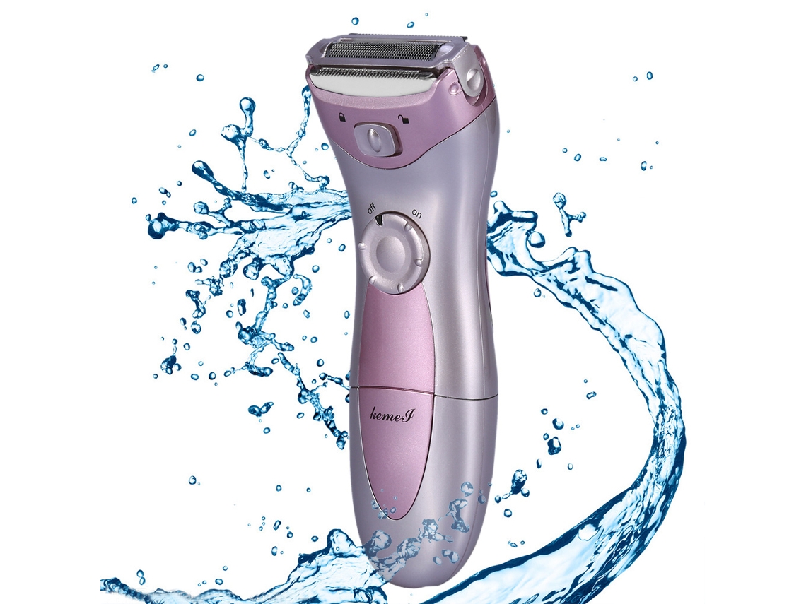 Depilador Eléctrico Recargable Para Mujer Kemei, Afeitadora Eléctrica, Trimmer, Máquina De Depilación Con Cabeza Lavable Y Flotante