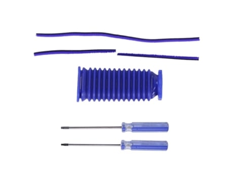Para Dyson V7 V8 V10 V11 aspiradora cabezal de rodillo suave tira de felpa suave rodillo de succión manguera azul