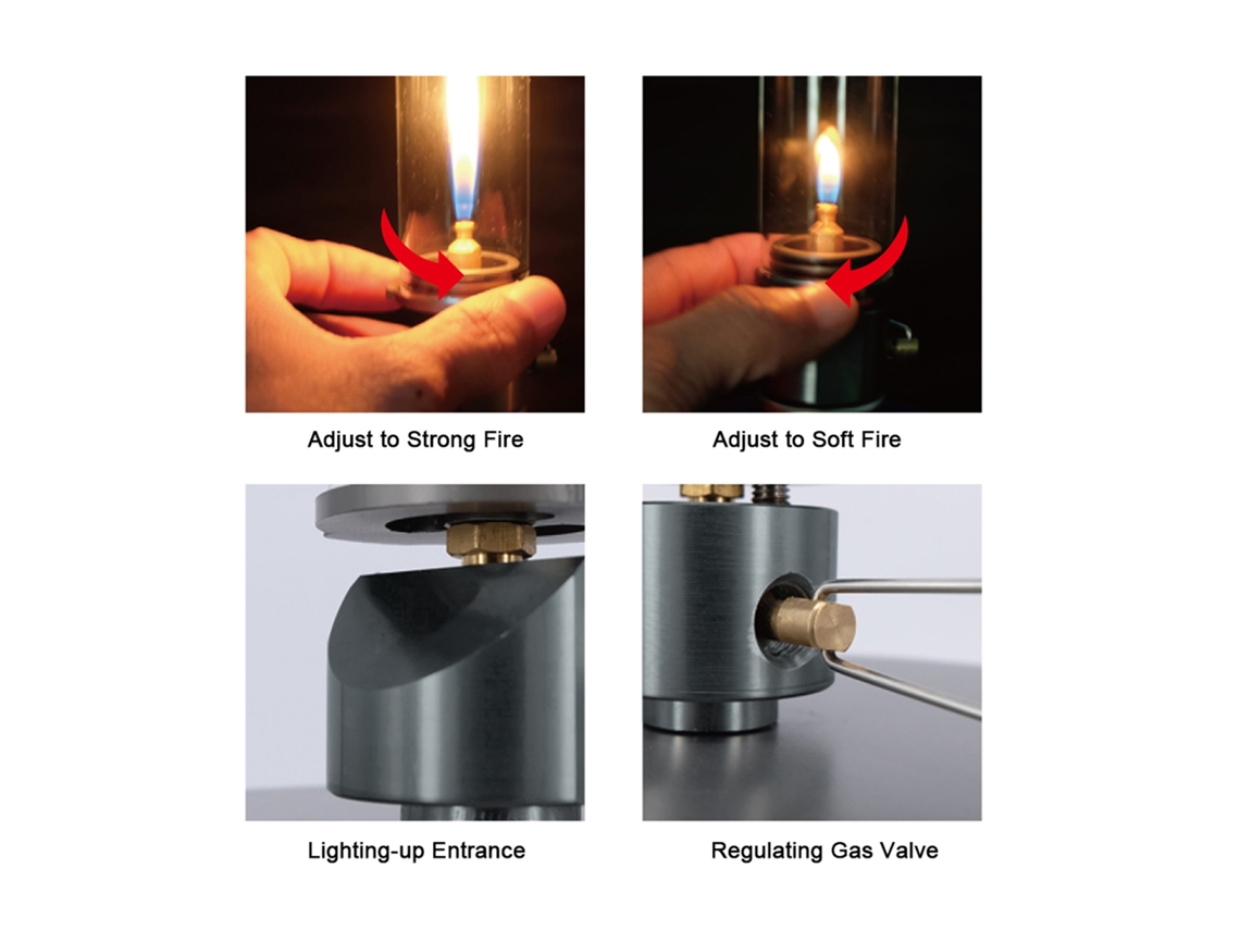 Lámpara Portátil De Gas Butano Para Camping, Linterna De Exterior, Luz De Emergencia Para Picnic, Tablas