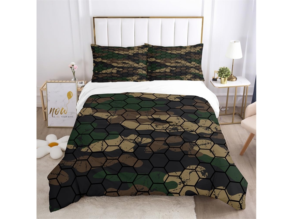 Juego Ropa Cama Estampado Funda Nórdica Funda Almohada Material Microfibra Color Juego Niños Diseño 140x200 Cm