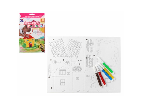 Juego Criativo BIGBUY KIDS 3D Craftsman Juego de Puzzle para Colorear (Edad Mínima Recomendada: 3 años)