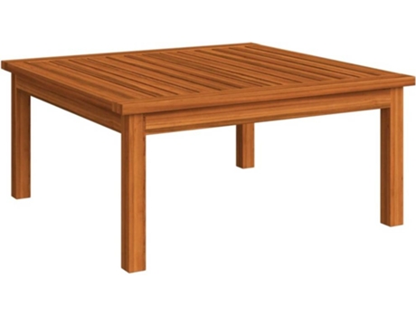 Mesa de jardín VIDAXL Marrón Madera de acacia (63x63x30 cm)