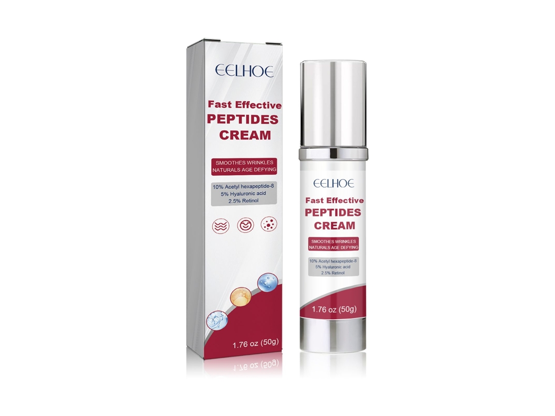 Crema antiedad con retinol y ácido hialurónico.