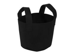 Bolsa de cultivo negra aireada para hortalizas y flores, 2 galones.
