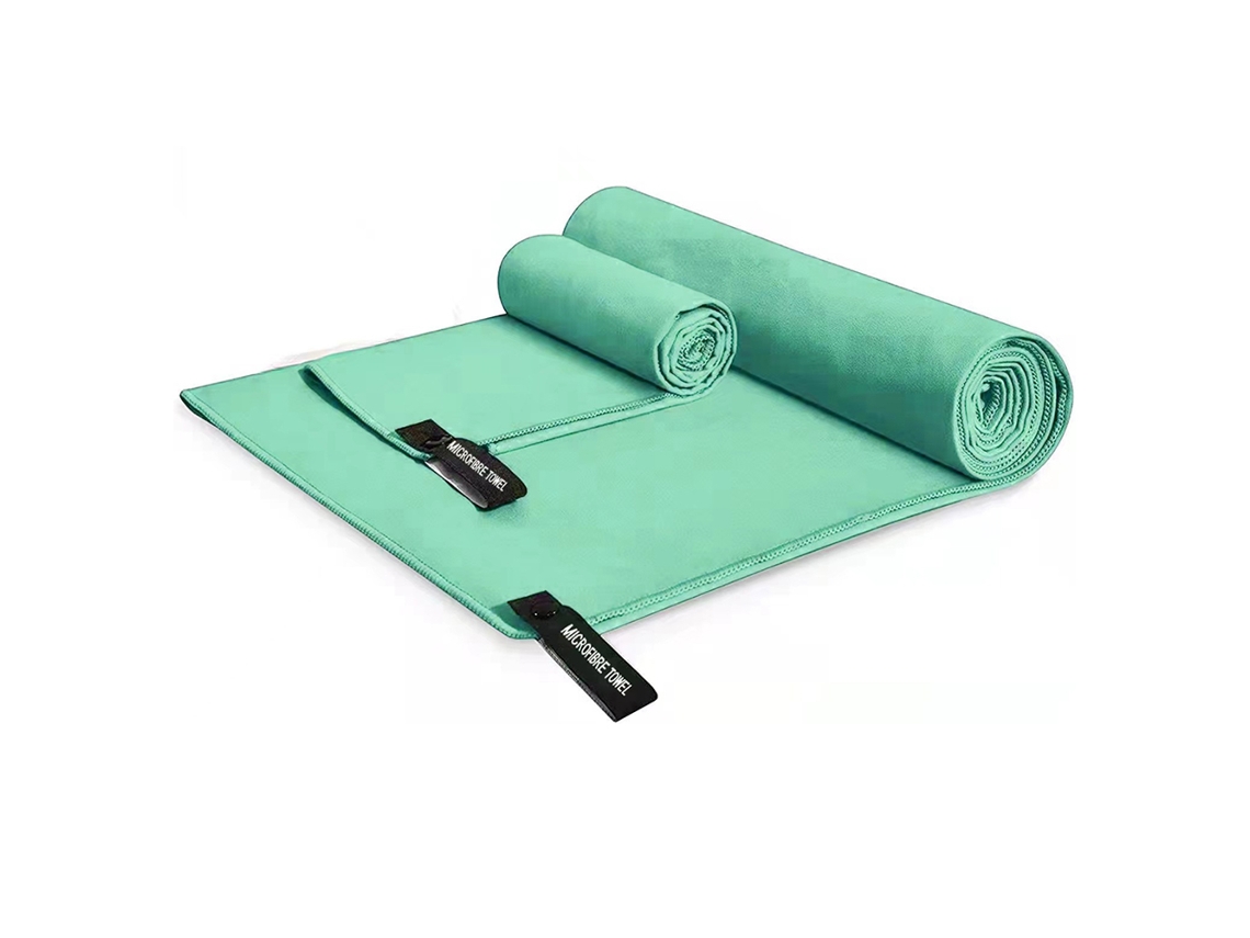 Toalla Kofihety Camping Secado Rápido Microfibra Verde (25x20x2.3cm)