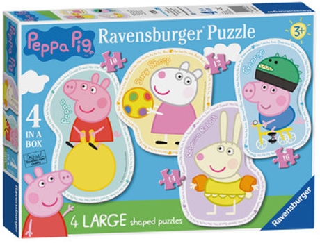 Puzzle RAVENSBURGER Peppa Pig Four Large Shaped rompecabezas 10 pieza(s) Dibujos