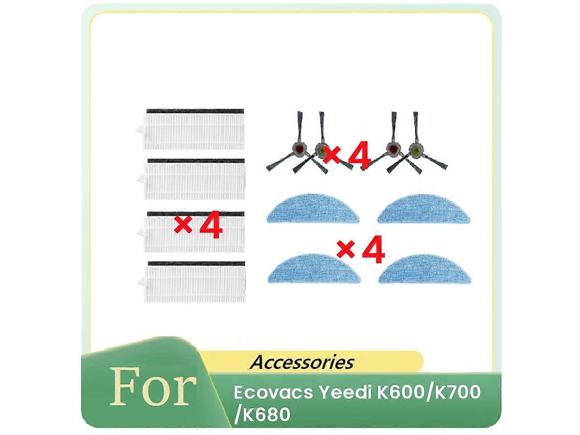 12 Pcs For K600/k700/k680 Sweeping Robot Accessories Cleaner Parts Replacement