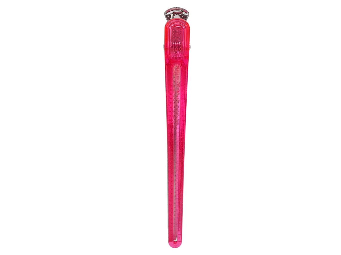 10 Clips De Peluquería De Plástico Antideslizantes Para Peinado Pinzas De Pelo (rojo Rosa)