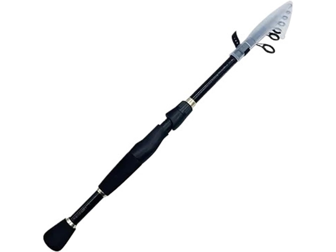 Caña De Pescar, Telescópica Corta Carbono 1,6/1,8/2,1/2,4 M, Blanca/negra, Equipo Baitcasting, Prueba Señue...