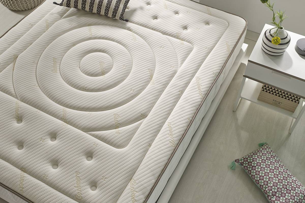 Colchón MOONIA Cashmere Premier Gel Viscoelástico (150x190 cm - Altura: 27 cm)