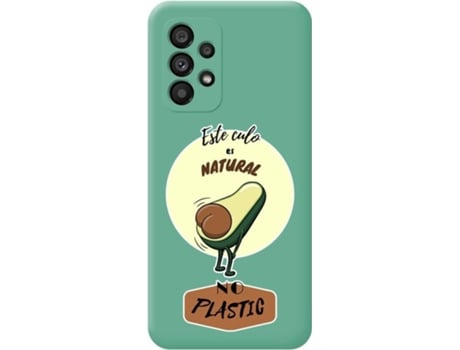 Carcasa para Samsung Galaxy A53 5G TUMUNDOSMARTPHONE Silicona Líquida Dibujos Verde