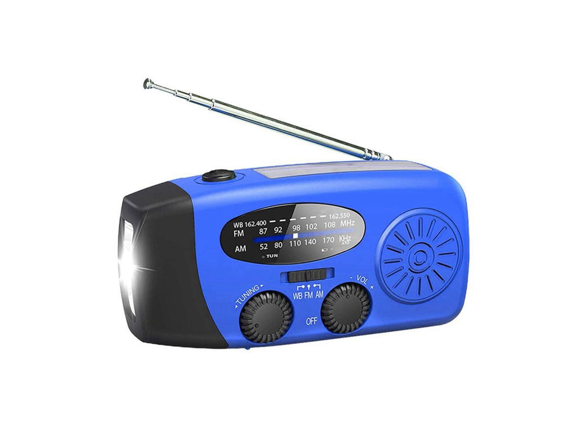 Rádio de Emergência Solar e Manivela LAXISCREED