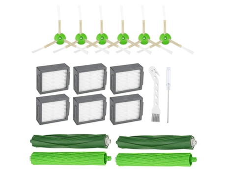 Filtros de alta eficiencia, cepillos de bordes, piezas de repuesto para IRobot Roomba I7 I7/I7 Plus E5 E6, accesorios para aspiradoras