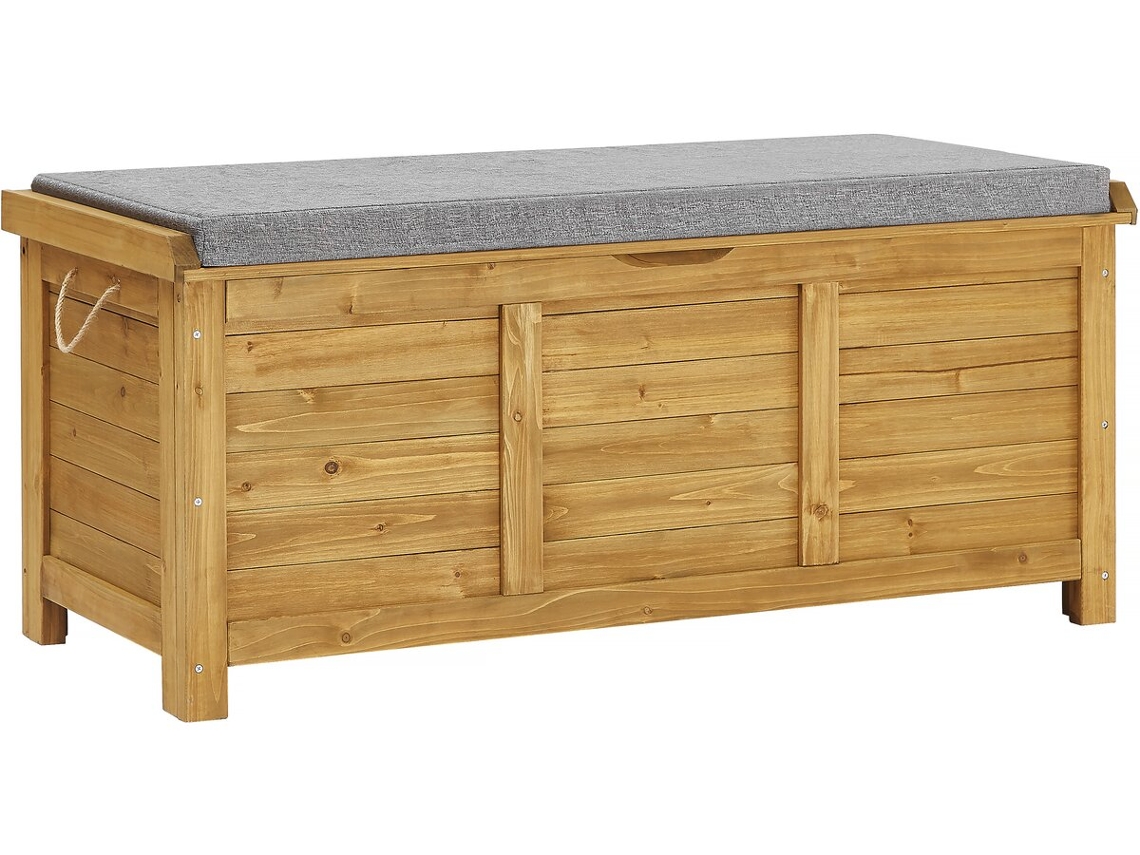 Caja de jardín de madera Gana 125 x 60 x 54 cm marrón Habitat Et Jardin